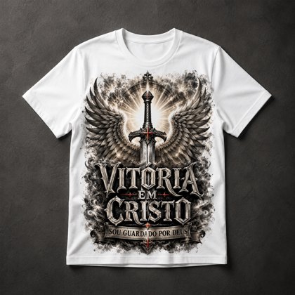 Camiseta Fé Cristã Gospel