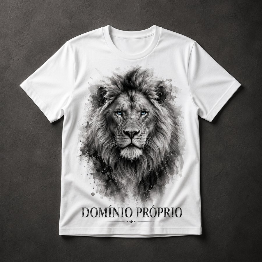Camiseta Leão Domínio Próprio