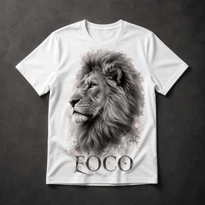 Camiseta Leão Foco