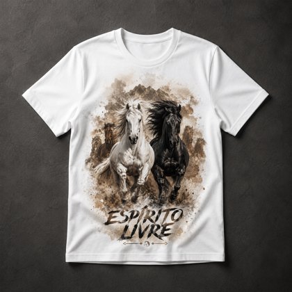 Camiseta Cavalos Selvagens