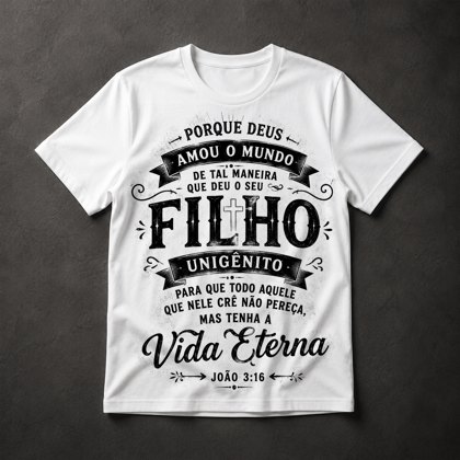 Camiseta João 3:16 Gospel