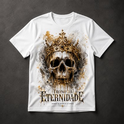 Camiseta Caveira Coroa