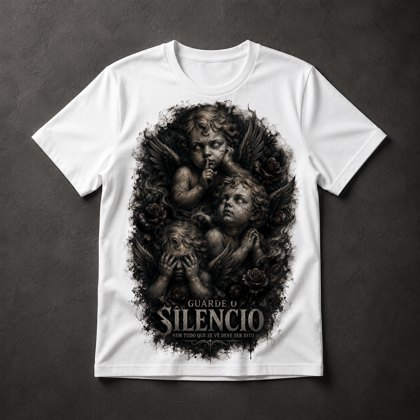 Camiseta Querubins Silêncio