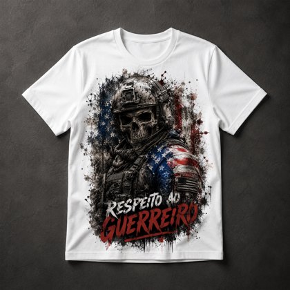 Camiseta Caveira Soldado