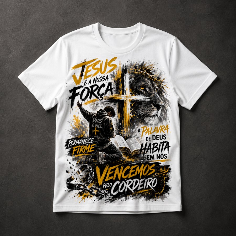 Camiseta Leão de Judá Gospel