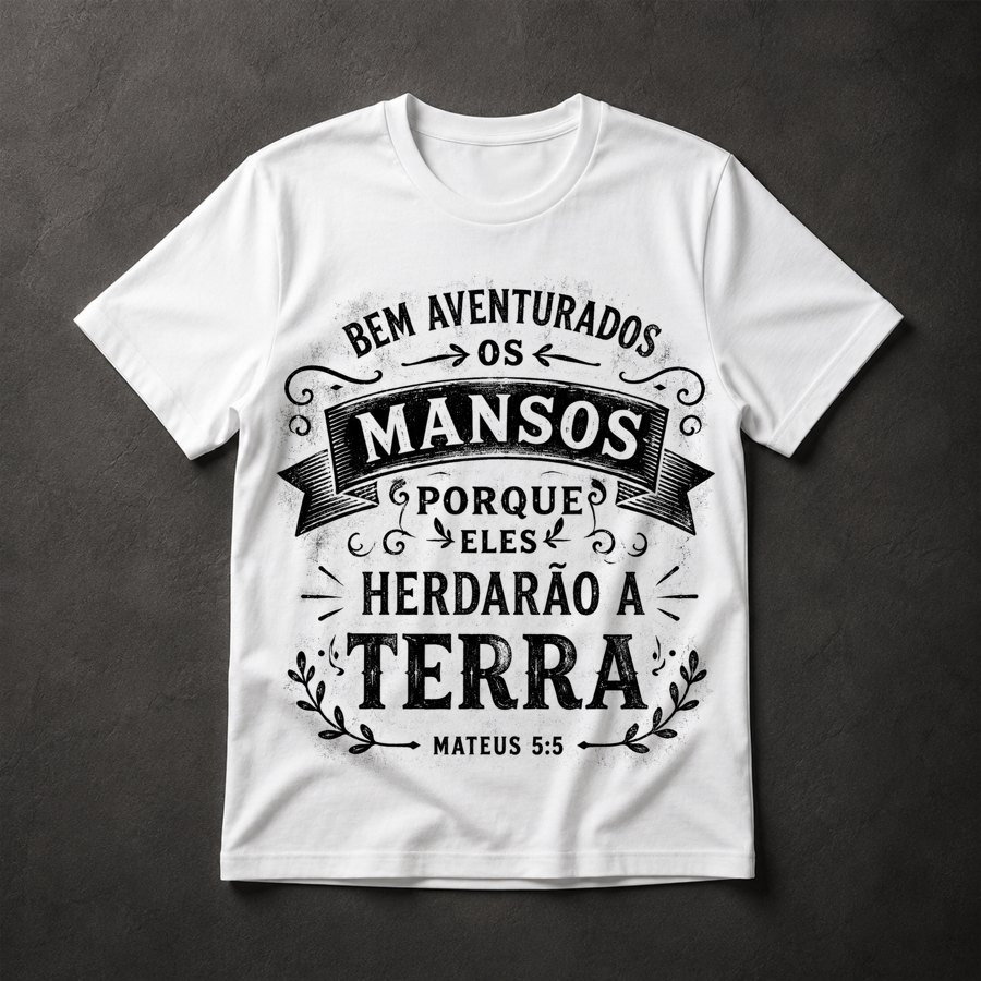 Camiseta Frase Bíblica Gospel