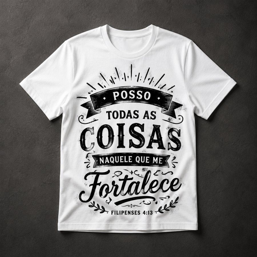 Camiseta Versículo Bíblico