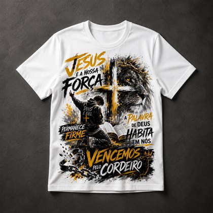 Camiseta Leão de Judá Gospel