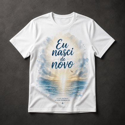 Camiseta Fé Cristã Nascer de Novo