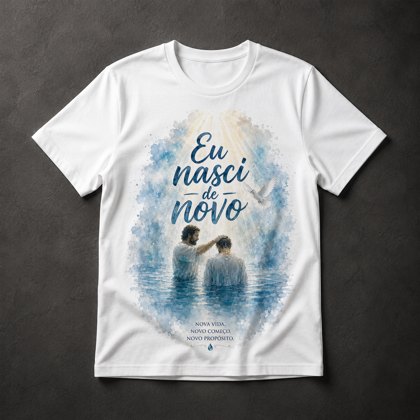 Camiseta Batismo Cristão