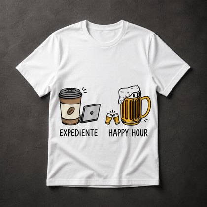 Camiseta Expediente e Happy Hour