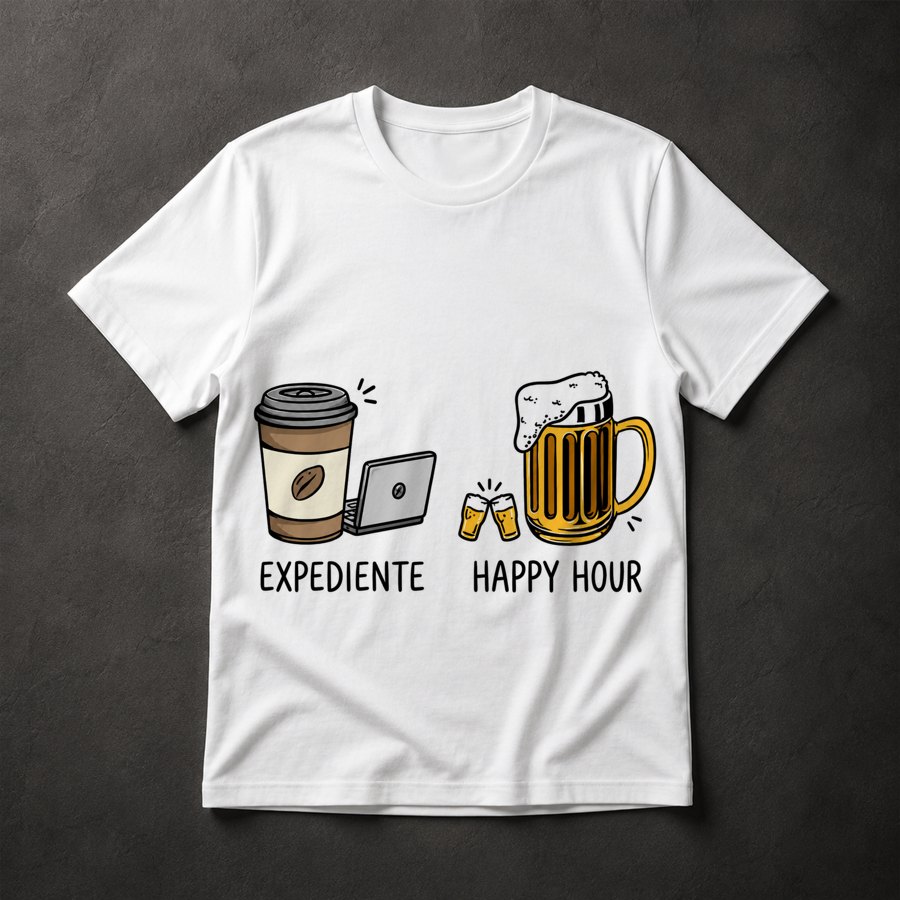 Camiseta Expediente e Happy Hour