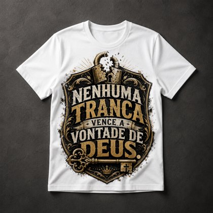 Camiseta Fé/Vontade de Deus