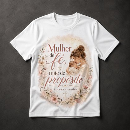 Camiseta Mãe e Fé