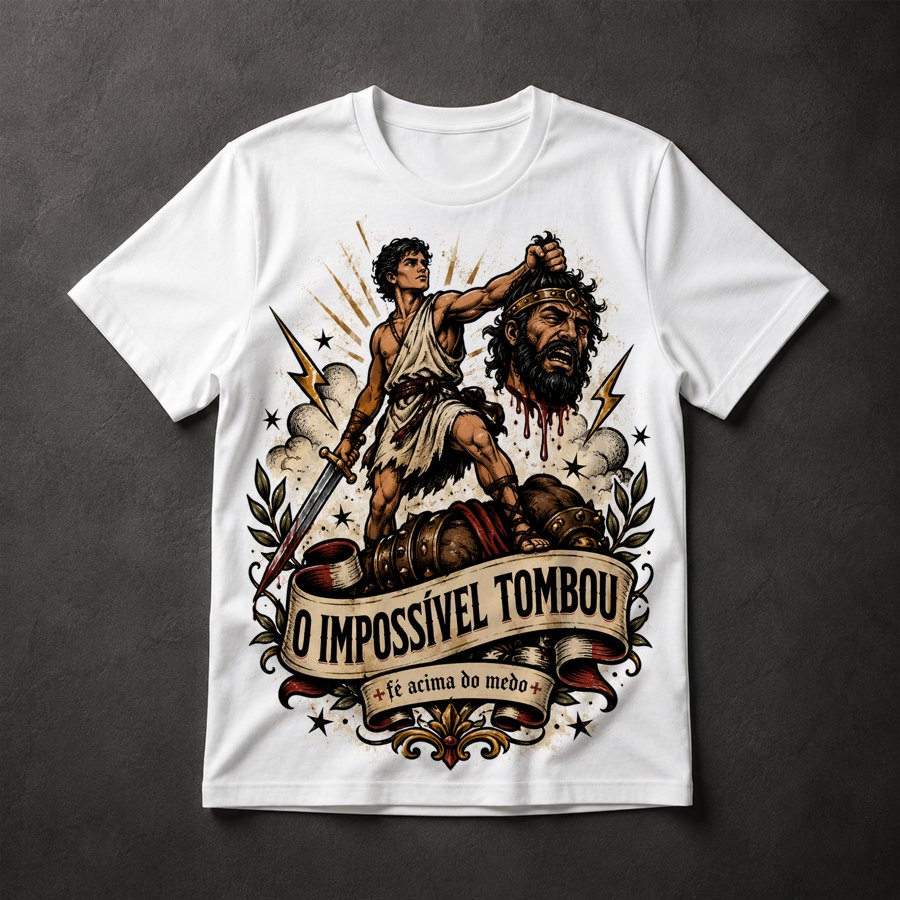 Camiseta David e Golias