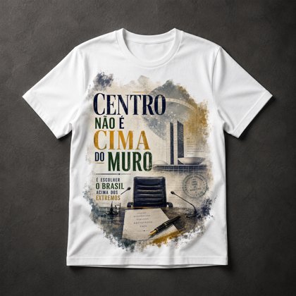 Camiseta Política Centro Brasil