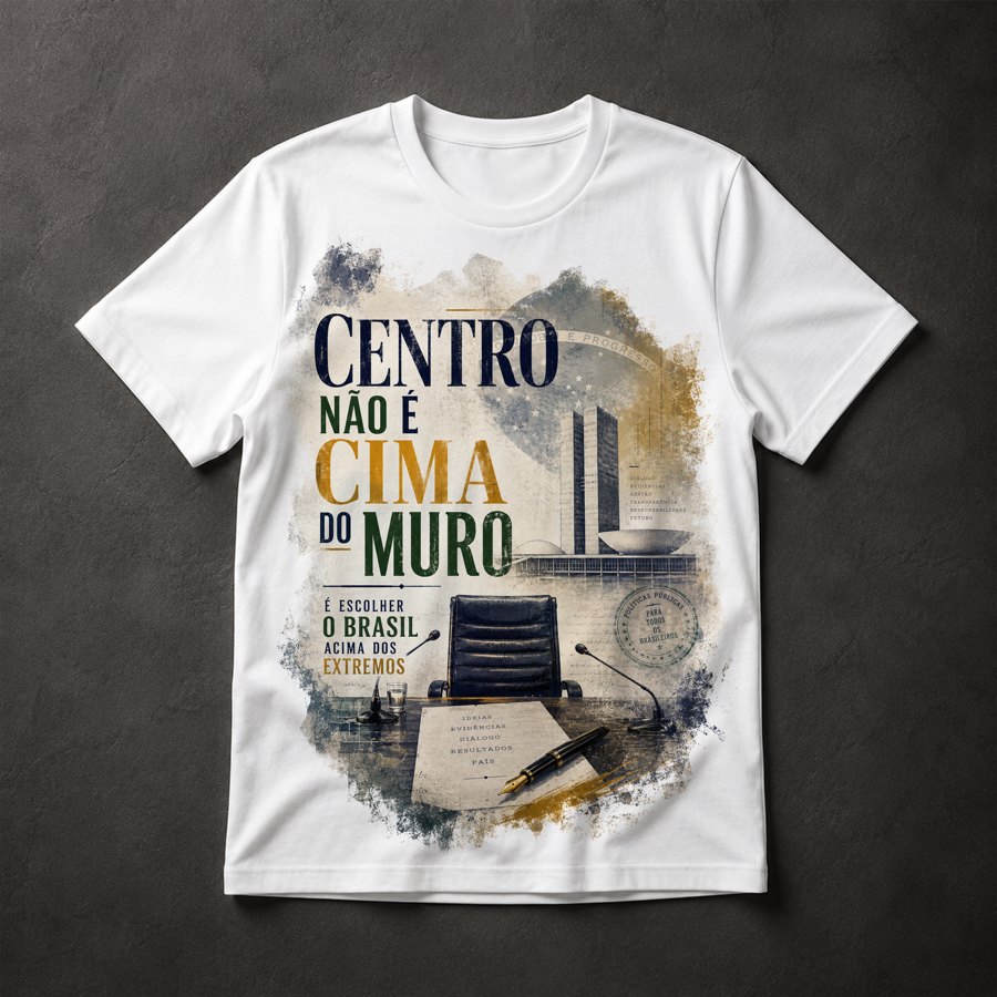 Camiseta Política Centro Brasil